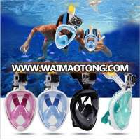 Underwater Diving Mask full face Snorkel mask Set Swimming Training Scuba mergulho full face snorkeling mask Anti Fog For Gopro